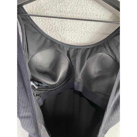 Catalina Black XL 16/18 Scoop Neck Ruched‎ One Piece Swimsuit Shaping Lined - Picture 6 of 7